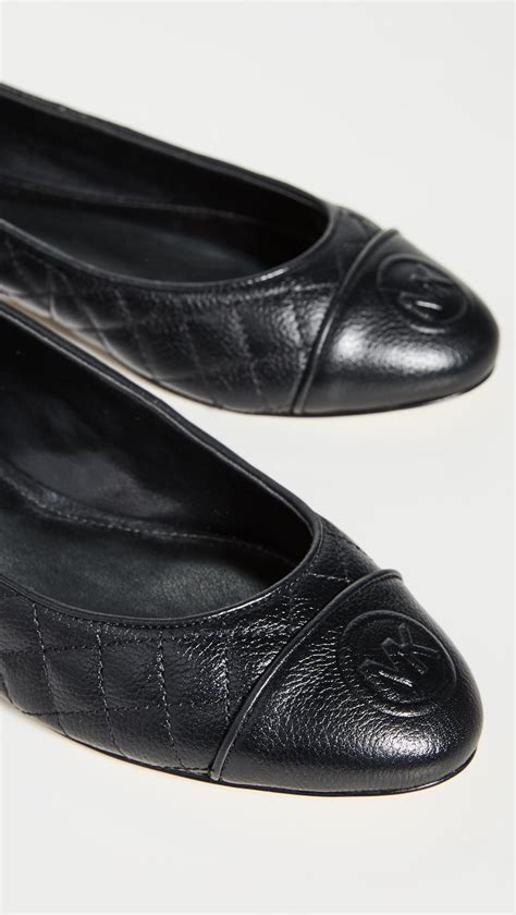 vintage michael kors black leather|michael kors leather flats.